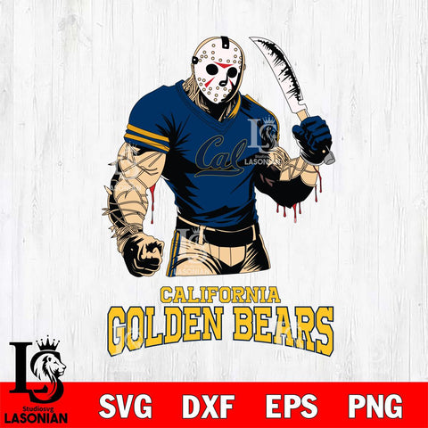 California Golden Bears Jason Voorhees Svg Eps Dxf Png File, Digital Download