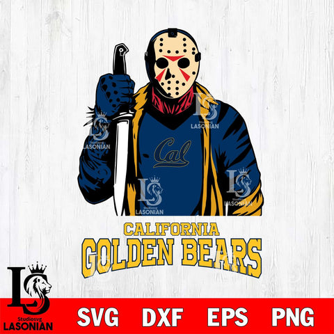 California Golden Bears Jason Voorhees 6 Svg Eps Dxf Png File, Digital Download