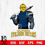 California Golden Bears Jason Voorhees 7 Svg Eps Dxf Png File, Digital Download