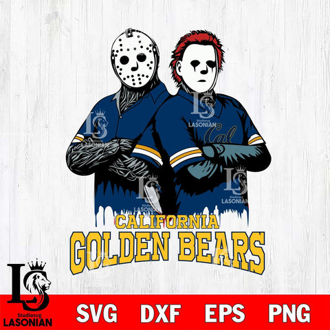 California Golden Bears Jason Voorhees 8 Svg Eps Dxf Png File, Digital Download