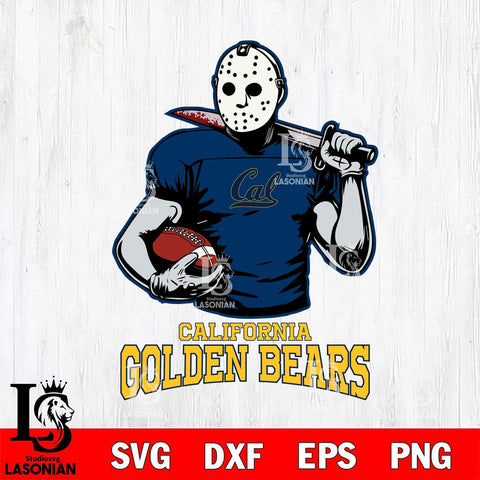 California Golden Bears Jason Voorhees 9 Svg Eps Dxf Png File, Digital Download