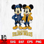 California Golden Bears Mickey Minnie Mouse Football Svg Eps Dxf Png File, NCAA svg , File Cut , Digital Download , Instant Download, Cut Svg Files