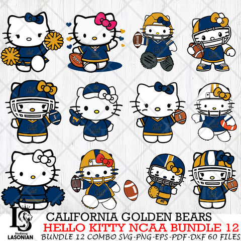 California Golden Bears NCAA Bundle 12 Svg Eps Dxf Png File, NCAA svg, Digital Download, Instant Download