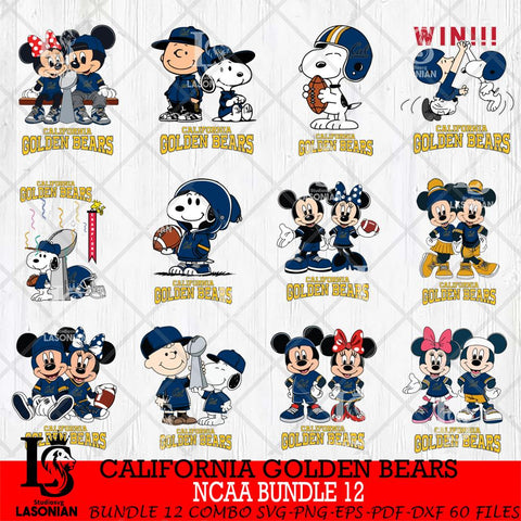 California Golden Bears NCAA Bundle 12 Svg Eps Dxf Png File,Bundle NCAA svg , Digital Download , Instant Download, Cricut File