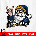 California Golden Bears Rock Santa Claus Football Svg dxf eps png pdf file,NCAA svg,Digital Download,Cricut file