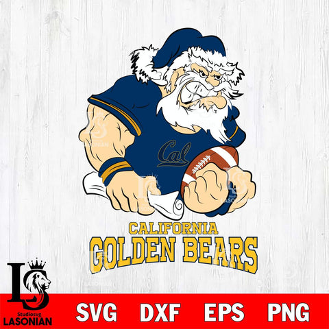 California Golden Bears Santa Claus Angry Svg dxf eps png pdf file,NCAA svg,Digital Download,Cricut file