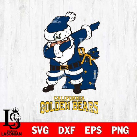 California Golden Bears Santa Claus Ugly Svg dxf eps png pdf file,NCAA svg,Digital Download,Cricut file