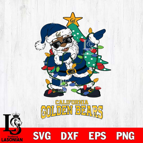 California Golden Bears Santa Claus Ugly Christmas Svg dxf eps png pdf file,NCAA svg,Digital Download,Cricut file