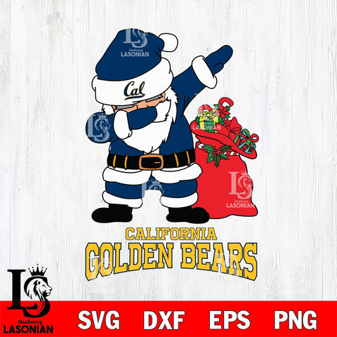 California Golden Bears Santa Dabbing Christmas Svg dxf eps png pdf file,NCAA svg,Digital Download,Cricut file