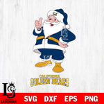 California Golden Bears Santa claus Svg dxf eps png pdf file,NCAA svg,Digital Download,Cricut file