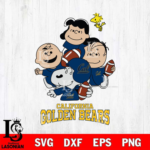 California Golden Bears Snoopy Sport 4 Svg Eps Dxf Png File, Digital Download