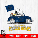 California Golden Bears Snoopy Sport 5 Svg Eps Dxf Png File, Digital Download