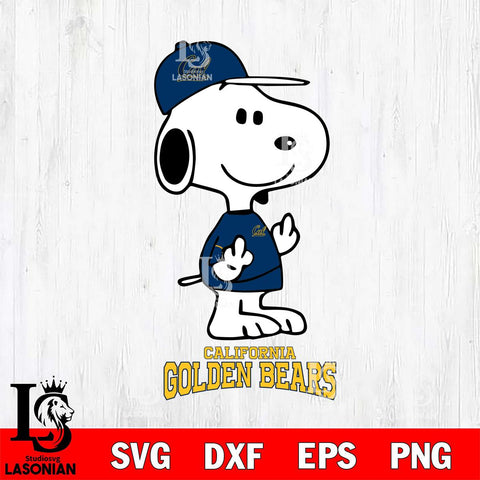 California Golden Bears Snoopy Sport 8 Svg Eps Dxf Png File, Digital Download