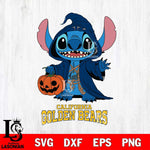 California Golden Bears Stitch Horror Svg Eps Dxf Png File, NCAA svg, Digital Download, Instant Download