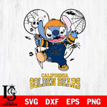 California Golden Bears Stitch Michael Halloween Svg Eps Dxf Png File, Digital Download, Instant Download