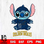 California Golden Bears Stitch Mummy Svg Eps Dxf Png File, NCAA svg, Digital Download, Instant Download