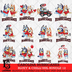 Carolina Hurricanes Bluey & Bingo NHL Bundle 12 SVG Svg Eps Dxf Png File, Bundle NHL svg, Digital Download, Instant Download