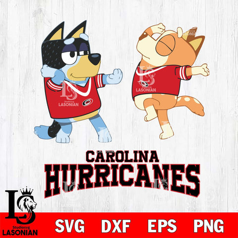 Carolina Hurricanes Bluey Dance Svg Eps Dxf Png File, Digital Download, Instant Download