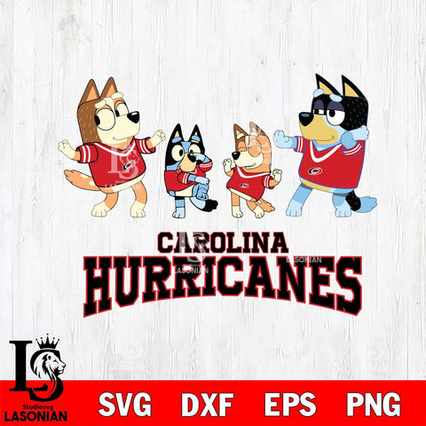 Carolina Hurricanes Bluey Dance Squats Svg Eps Dxf Png File, Digital Download, Instant Download