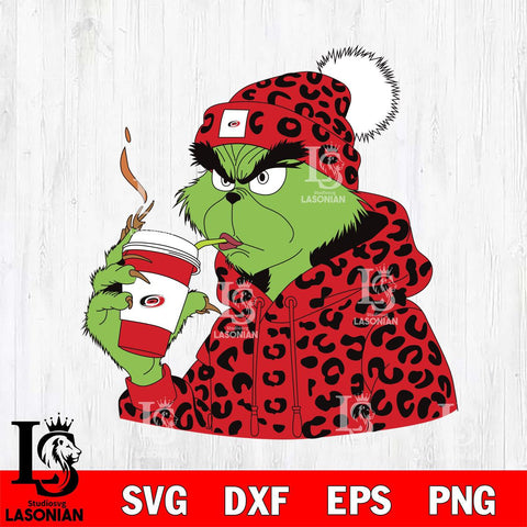 Carolina Hurricanes Boujee Grinch 8 Svg Eps Dxf Png File, Digital Download, Instant Download