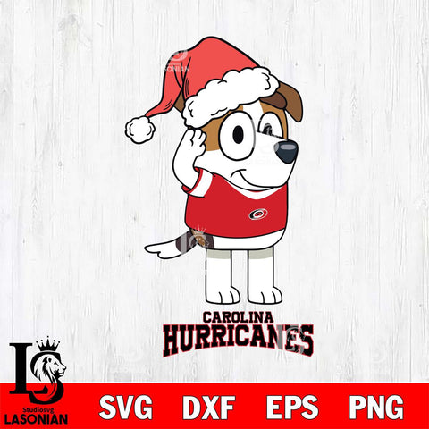 Carolina Hurricanes Christmas Bluey Jack Sport Svg, Christmas Svg , NHL svg , Digital Download, dxf eps png pdf file