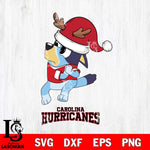 Carolina Hurricanes Christmas Bluey Santa Claus Svg, Christmas Svg , NHL svg , Digital Download, dxf eps png pdf file