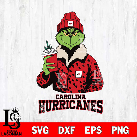 Carolina Hurricanes Grinch Christmas Cut Files, Cricut,Christmas Svg Dxf Eps Png file , Digital Download