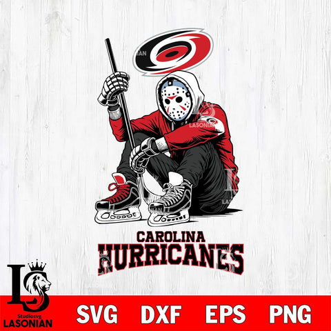 Carolina Hurricanes NHL Jason Voorhees Halloween SVG Svg Eps Dxf Png File, Digital Download, Instant Download