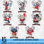 Carolina Hurricanes Stitch Halloween Bundle 8 SVG Svg Eps Dxf Png File, Digital Download, Instant Download