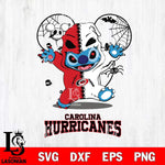 Carolina Hurricanes Stitch Horror Halloween 2 Svg Eps Dxf Png File, Digital Download, Instant Download