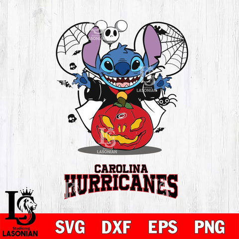 Carolina Hurricanes Stitch Horror Halloween Svg Eps Dxf Png File, Digital Download, Instant Download