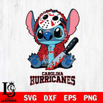 Carolina Hurricanes Stitch Jason Voorhees Svg Eps Dxf Png File, NHL svg, Digital Download, Instant Download