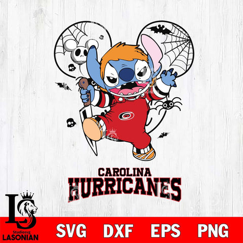 Carolina Hurricanes Stitch Michael Halloween Svg Eps Dxf Png File, Digital Download, Instant Download