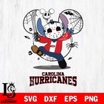 Carolina Hurricanes Stitch jason voorhees Halloween Svg Eps Dxf Png File, Digital Download, Instant Download