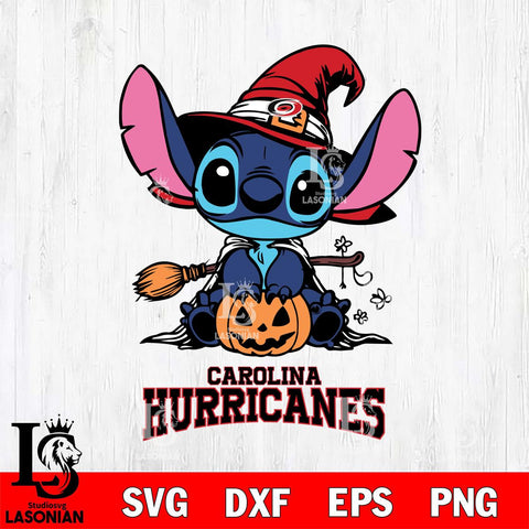 Carolina Hurricanes Stitch witch Svg Eps Dxf Png File, NHL svg, Digital Download, Instant Download