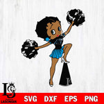 Carolina Panthers Betty Boop Cheer Leader SVG Svg Eps Dxf Png File, Digital Download, Instant Download