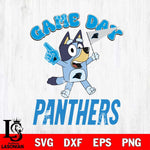 Carolina Panthers Bluey Game Day Svg Eps Dxf Png File, Digital Download, Instant Download