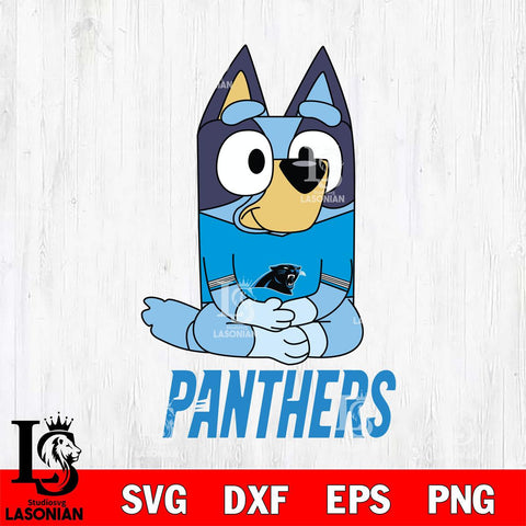 Carolina Panthers Bluey Styles Football Cricut Files,Bluey Svg file,Digital Download ,Instant Download