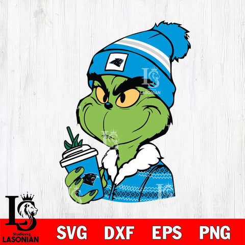 Carolina Panthers Boujee Grinch Svg Eps Dxf Png File, Digital Download, Instant Download