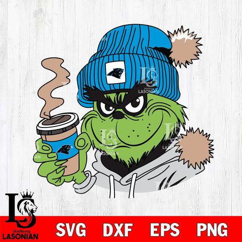 Carolina Panthers Boujee Grinch 4 Svg Eps Dxf Png File, Digital Download, Instant Download