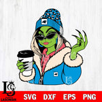 Carolina Panthers Boujee Grinch 9 Svg Eps Dxf Png File, Digital Download, Instant Download