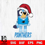 Carolina Panthers Christmas Bluey Sport Svg Eps Dxf Png File,Cut Svg Files, Digital File, Sublimation