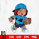 Carolina Panthers Chucky Horror 10 Svg Eps Dxf Png File, NFL svg, Digital Download, Instant Download