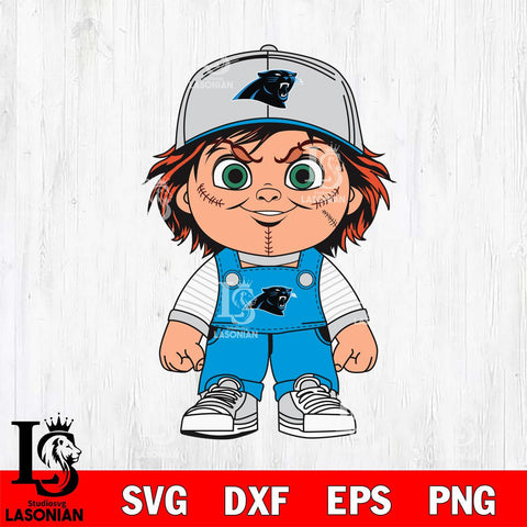 Carolina Panthers Chucky Horror Svg Eps Dxf Png File, NFL svg, Digital Download, Instant Download