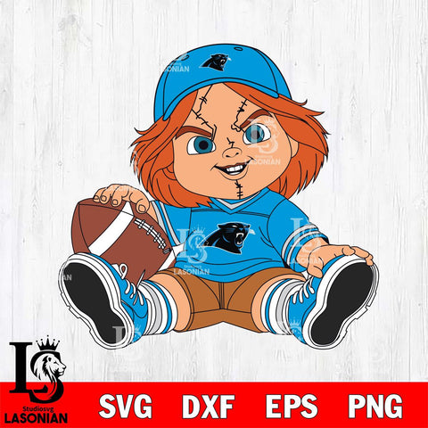 Carolina Panthers Chucky Horror 8 Svg Eps Dxf Png File, NFL svg, Digital Download, Instant Download