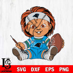 Carolina Panthers Chucky Horror 9 Svg Eps Dxf Png File, NFL svg, Digital Download, Instant Download