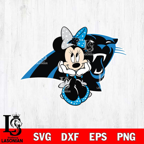 Carolina Panthers Cute Minnie Mouse