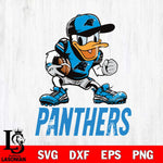 Carolina Panthers Donal Duck Disney, Svg Eps Dxf Png File, Digital Download