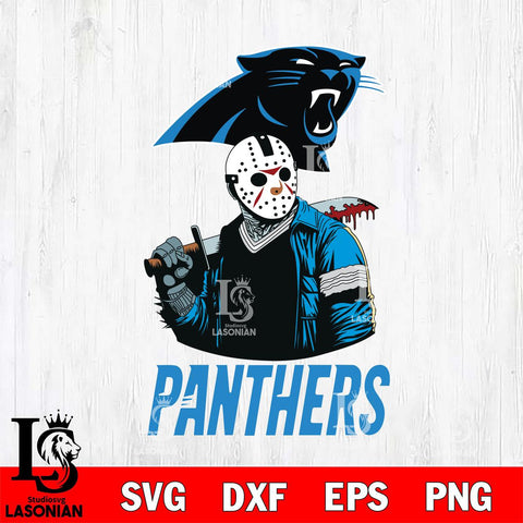 Carolina Panthers Jason Voorhees 10 Svg Eps Dxf Png File, Digital Download