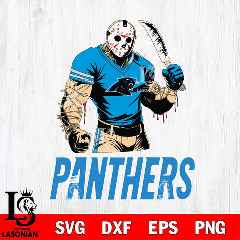 Carolina Panthers Jason Voorhees Svg Eps Dxf Png File, Digital Download